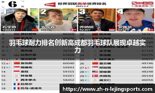 羽毛球耐力排名创新高成都羽毛球队展现卓越实力